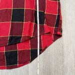 Women’s NWT Holiday Red Plaid Cotton Blend Button Down Long Sleeve Shirt XXL Size XL Photo 5