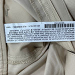 ZARA NWT  Wide Leg Pants Beige Cargo Raw Waist Hem Casual Trousers Size SMALL‎ Photo 4