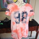 Cactime Peach Summer Short Sleeve Blouse Pink Photo 1