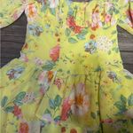 Forever 21  Yellow Floral Off-Shoulder Dress Photo 5