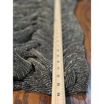 NEW STEVE MADDEN S Gold Green Metallic Ribbed Ruched Dress Long Sleeves V Photo 8