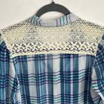 Cupid’s Diary Blue and White Button Down Shirt Photo 6