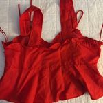 ZARA Crop Red Top Photo 0