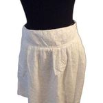 Loft Outlet White eyelet skirt Lined Size 4 A line Photo 0