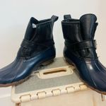 Sperry X J Crew Duck Boots Women Sz 7 Blue wool Shearling Lined waterpro… Photo 6