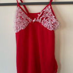 Honeybum Honeydew pink red ruffle tank Photo 0