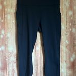 Fabletics Deep Navy Blue Oasis PureLuxe High-Waisted Legging 7/8 Length Photo 1