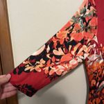 Tracy Reese  Red Floral Silk Blend‎ Sculpted Sheath Dress Size 4 NWT Photo 3