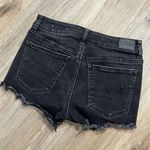 American Eagle Black Crochet Denim Shorts Photo 5