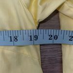 DO+BE Womens 3/4 Sleeve Knotted Side Tie Faux Wrap Cotton Top Yellow Small NWT Photo 7