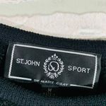 St. John  Sport Black Chenille Crewneck Swea… Photo 2