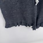 Victoria's Secret PINK Thermal Romper Small Gray Tie Waist Long Sleeve Shorts Photo 6