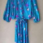 M.C.S. ltd‎ sz 18 Vintage floral dress Blue Photo 0