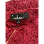 Lulus Lulu’s Bewitching Babe Mini Dress Size S Wine Red Lace Witchy Fairy Sexy Lined Photo 3