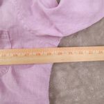 Chico's  Fresh Chic Shirt Light Purple 3/4 Cuff Sleeves Linen Womens 0 Lightweight Photo 4