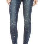 McGuire Denim MCGUIRE Newton Splatter Skinny‎ Jeans in Dark Wash Blue Size US 25 Photo 0