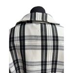 H&M  black and white plaid shirt jacket or "shacket", EUR size S, US size S Photo 5