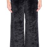 Proenza Schouler  Black Crushed Velvet Belted Pants size 2 Photo 0