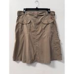 The North Face Womens Belted Skirt Tan Khaki Utility Pockets Zipper Front 12 Photo 1