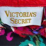 Victoria's Secret Vintage 80s‎ 90s  Gold Label Red Floral Full Length Robe Size L Photo 9