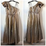 Mac Duggal  67297 One Shoulder Gown Antique Bronze 12 Photo 7