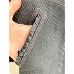 Rebecca Taylor Notch Lapel Belted Double Breasted Trench Coat Black Women Size 4 Photo 2