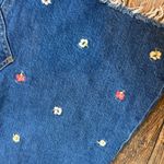 Madewell  Floral Embroidery Denim Miniskirt Rigid Denim A-Line Photo 1