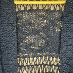 Lucky Brand -NAVY-L/S-OPEN WEAVE KNIT CARDIGAN Open front Cotton Blend-M-EUC Photo 3