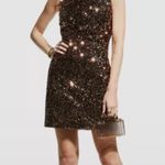Milly NWT Vivi Tinsel Sequin Mini Dress Gold Sz 4 $395 Photo 2