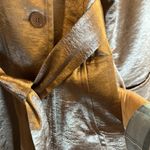 Sunny Leigh Petite Bronze Lightweight 100% Polyester Dress Coat with Pockets Photo 3