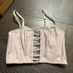 Victoria's Secret Victoria’s Secret Women’s Small Pink Faux Leather Bralette Photo 0