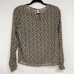 Molly Bracken ModCloth  Sunflower Print Ruffled Blouse Womens S Floral Romantic Photo 6