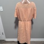 Roolee  Surplice Mom Nursing Dress Peach Apricot Orange XL Spring Summer Photo 3