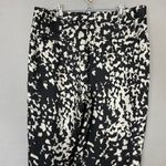 Banana Republic NWT Factory Pants Relaxed Trouser Black Off-White Abstract Sz 14 Photo 11
