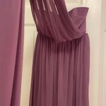 David's Bridal Long Purple Dress Photo 4