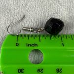 Pierced Earrings 3 Pair Dark Color Shade Hoop Drop Dangle Goth Metal Beaded Black Photo 9