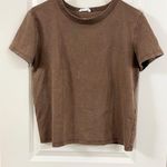 ZARA  Earthy Brown Tee Photo 0