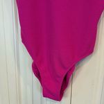Love & Sports Pink Textured One‎ Piece Swimsuit Size Medium Photo 3