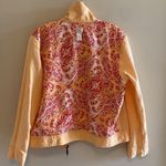 J Jill Linen Lyocell Blend Zip Up Casual Jacket Pale Orange Size Medium Photo 3