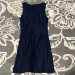 A U W navy blue dress lace. Dress is lined. Excellent condition. Gorgeous. Photo 3