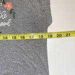 Maurice's Heather Gray Be The Good Flower Graphic Tee Photo 5
