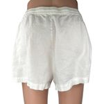 Pull & Bear  Women's White Drawstring High Waisted Casual Mini Shorts Size M Photo 2