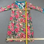 Caribbean Joe Island Supply Co. Tunic Dress S Garden Multi Floral Print UPF 50+ Pink Photo 2