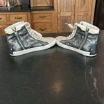 CRIME LONDON Distressed Vintage High Top Sneakers Silver Cream Black Womens‎ 39 Size 8 Photo 6