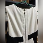 Mod office dress flattering hourglass Black Size 8 Photo 3