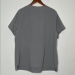 FIGS Catarina Scrub Top Gray 4XL Women’s FW4064 Stretch Medical Uniform Plus Photo 4