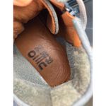 Bussola Size 41 Women's Blue Leather High Top Lace Up Side Zip Sneakers US 10 Photo 3