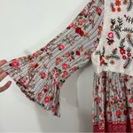 Raga Primrose Floral Boho Bell Sleeve Top Medium Photo 3