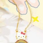 Hello Kitty  Rainbow Pendant Necklace - Colorful Style Photo 0