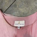 Belle France Womens M Silk Tie Dye Art to Wear Oversized Lagenlook Coastal Top Pink Size M Photo 5